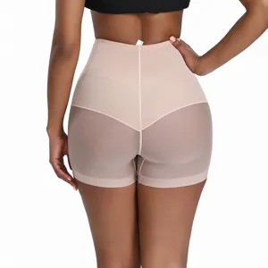 Pantaloncini modellanti vita alta pancia piatta mesh traspirante push up donna