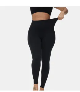 High-waisted black leggings for women, tummy control stretchy slim fit athletic yoga pants