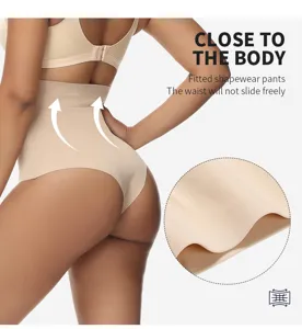 Hohere Taile nahtlose Shapewear Hose fur Damen, Bauchweg Miederhose mit atmungsaktivem Stoff.