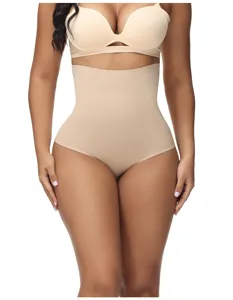 Hohne Taille nahtlose Formschmuck Nude Bauchweg Tanga Panty bequeme Unterwaesche