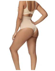 Nahtlose nude hohe Taille Bauchweg Formtanga Unterwäsche Detailansicht perfekte Passform