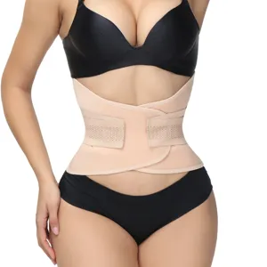 Women waist trainer belt shapewear belly wrap postpartum recovery fitness slimming corset.