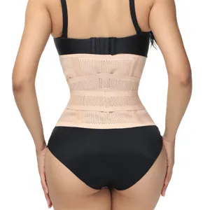 Women breathable waist trainer belt adjustable slimming wrap corset shaping fitness cincher