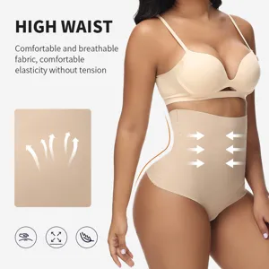 Hohe Taille Bauchweg Miederhose, nahtlose atmungsaktive figurformende Unterwäsche Damen.