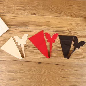 Seamless butterfly C-string thong sexy invisible erotic underwear for women apparel