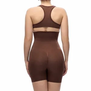 Plus size full body shaper for women waist trainer tummy control butt lifter shapewear bodysuit.