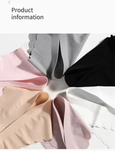 Breathable seamless women's thong underwear low-rise comfortable daily wear detail view show