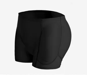 Pantalones cortos de seguridad moldeadores acolchados para mujer, talle medio sin costuras.