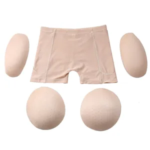 Shorts Moldeadores de Control de Abdomen de Talle Medio para Mujer Acolchados Levantador de Glúteos Sin Costuras Transpirables Ropa Interior