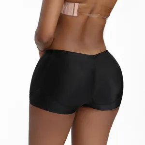 Bragas moldeadoras de glúteos negras para mujer, ropa interior reductora de talle alto.
