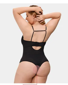 Body érotique transparent et sexy grande taille pour femme, ensemble lingerie dos nu.