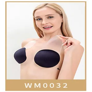 Seamless invisible silicone adhesive bra with lift wings for backless dresses and strapless outfits.