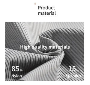 Close-up detail of women's underwear ribbed fabric material, showing soft texture and elasticity.