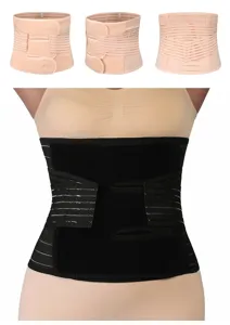 Postpartum recovery waist trainer belt breathable corset belly wrap for body shaping workout.
