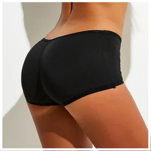 Women black padded hip enhancement panties sexy shapewear butt lifter underwear brief