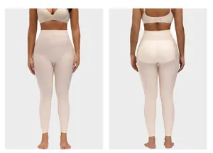 Naadloze hoge taille shapewear billen liftende leggings nude figuurcorrigerende broek