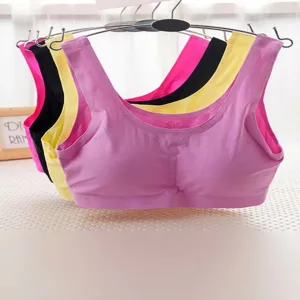 Nahtloser Sport-BH mit U-Rücken und Polsterung, bequemes Yoga-Top für Damen und Mädchen.