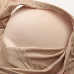 Hautfarbiger nahtloser Sport-BH, bügelfreier gepolsterter Yoga-BH für Damen, alltagskleidung.