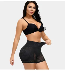 Lace breathable high waist tummy control shapewear panty butt lifter shaping underwear details