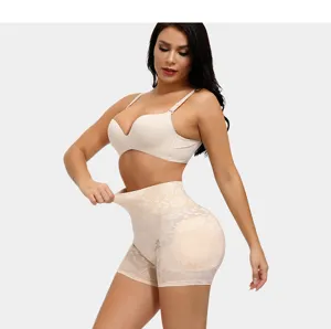 High waist shaping shorts for women, breathable lace tummy control butt lifter underwear shapewear.