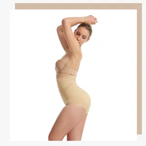 Hochwertiger Damen Taillenformer Miederhose mit Po-Lift Effekt, nahtlose Bauchweg Shaper.