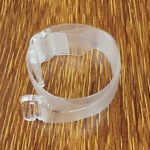 Clear replacement bra straps adjustable transparent silicone strap for women undergarments
