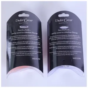 Dicke siliconen push-up pads voor bikinis en bhs, waterdichte driehoekige inlegstukken.