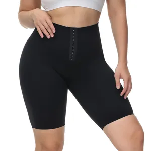 Hochtaillierte Fitness Shorts Damen Yoga Hosen fuer Sport Running Bauchweg Hose