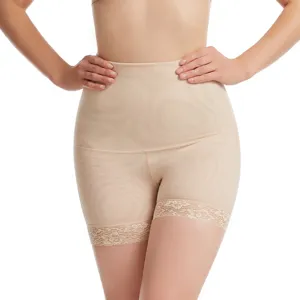 High waist tummy control shapewear shorts for women plus size lace butt lifter underwear.