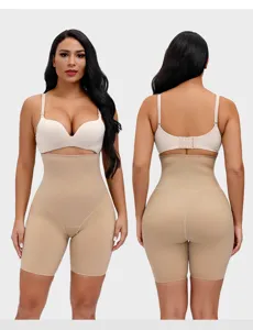 Damen hohe Taille nahtlose Bauchweg Formschmuck Shorts postpartale Schlankheits Bodywear Unterwäsche