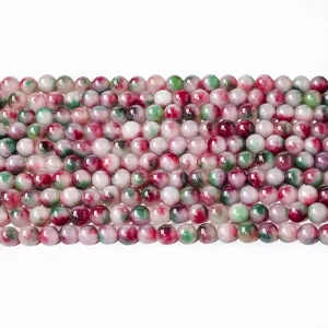 Natural stone round beads colorful semi-finished loose beads for DIY jewelry making
