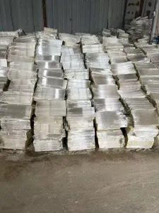 Wholesale natural Moroccan selenite raw stone crystal blocks bulk for DIY desktop decor.