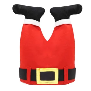 Grappige kerstman benen hoed feestelijke vakantie feest kostuum accessoire decoratie