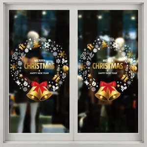 Autocollants de fenetre de Noel electrostatiques autocollant en verre decoration de noel