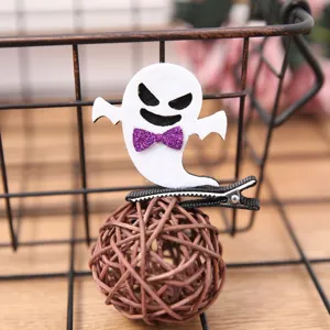 Halloween fantôme pince à cheveux mignon feutre accessoire de fête cadeau pour enfants