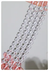 Natürliche klare Kristallperlen Strang für DIY handgemachte Schmuckherstellung Zubehör.