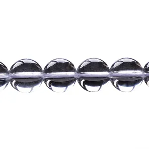 Natürliche klare Bergkristall Perlen rund für DIY Schmuckherstellung Armbänder Ketten.