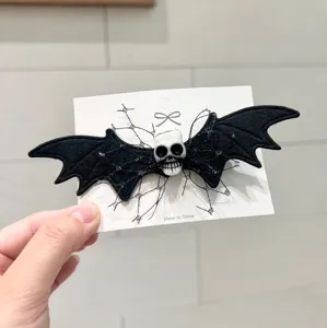 Halloween Totenkopf Fledermaus Haarspange Gothic Party Haarschmuck Damen Festival Styling