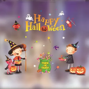 Halloween Fensteraufkleber statische Glasaufkleber für Fenster und Party Dekor.