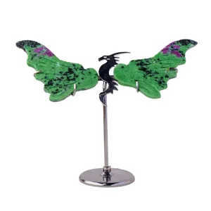 Adorno de alas de dragón de cristal natural decoración de escritorio regalo