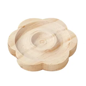 Houten kralen display schaal bloemvorm DIY sieraden sorteer tray natuurlijke houten organizer