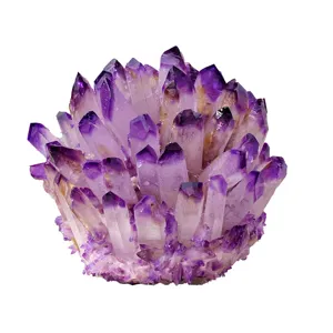 Naturel Améthyste Cristal Amas Géode Spécimen pour Décoration Maison Bureau Feng Shui