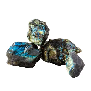 Natürlicher Labradorit Rohstein Kristall Mineral Specimen für DIY Aromatherapie Dekoration