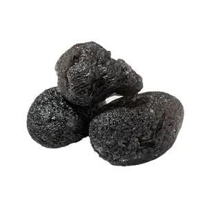 Natural black meteorite raw stone specimen crystal rough mineral for aromatherapy diffuser