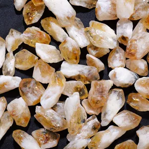 Pietre grezze di citrino naturale del Brasile per aromaterapia e decorazione di acquari