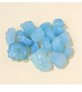 Pietra grezza di acquamarina in cristallo naturale per ciondolo anello DIY decorazione
