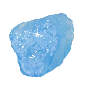 Pietra grezza di acquamarina naturale pendente fai da te anello decorazione da tavolo