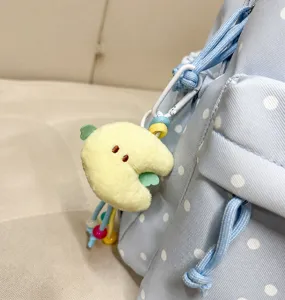 Cute cartoon plush pendant detail for Japanese style cute casual daypack school bag accessory