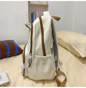 Transparent school backpack for girls large capacity student daily campus book bag