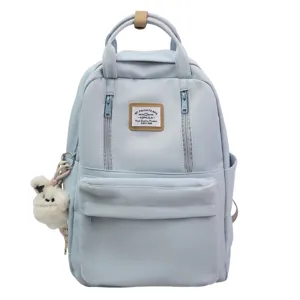 Japanese Cute Girl School Backpack Harajuku Large Capacity Casual Travel Bookbag Nylon Student Daypack
